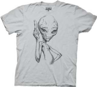  Paul Alien Flip Off Mens T shirt Clothing