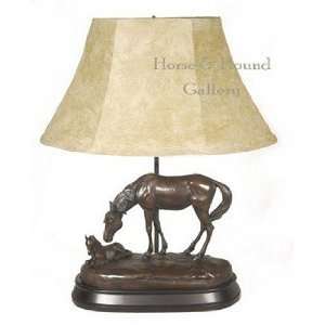  Resting Foal & Mare Lamp