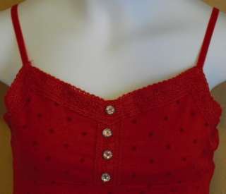 LiMiTeD ToO Girls NEW CLOTHES RED LACE CAMI TOP NWT  