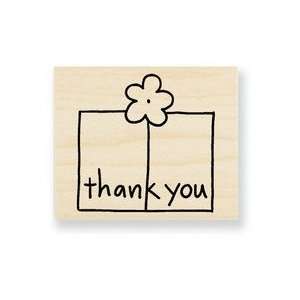  Thank You Bloom Window Wood Mounted Rubber Stamp (C165 