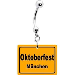  Orange Munchen Oktoberfest Belly Ring Jewelry