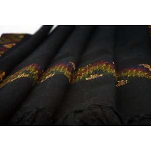  100 % Woolen Shawl in Black Color 