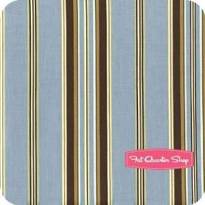   Pale Blue Main Stripe Fabric   SKU# 2789 05 Arts, Crafts & Sewing