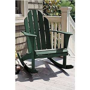  Green Outdoor Patio Woodstock Rocking Chair Patio, Lawn 