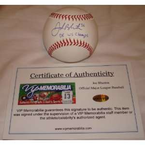 Signed Joe Blanton Ball   Official Major League   Autographed 