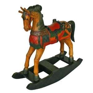   Style Wooden Fairy Tale Decorative Rocking Horse 35