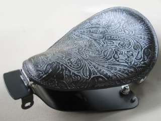 2010 2012 Gray & Black Tooled Sportster Harley Nightster Iron 48 Seat 