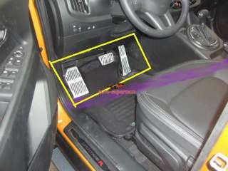   Sport Foot AT Pedals Plate For KIA SPORTAGE 2011 2012 3pcs  