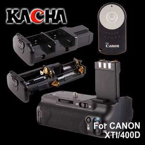Battery Grip for Canon 400D 350D XT Xti BG E3 + RC 5  