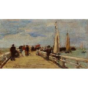   name Deauville the Jetty 2, By Boudin Eugène 