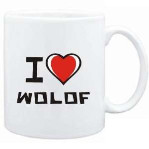 Mug White I love Wolof  Languages