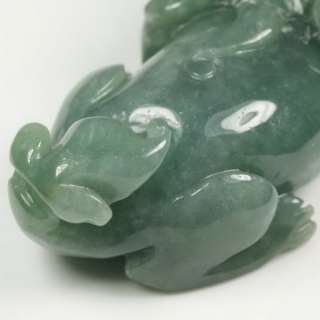   Xiu Chinese Mythical Hybrid Green Pendant Grade A Chinese Jade Jadeite