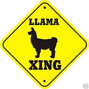 Llama Xing Sign   Many Farm Animals Crossings Avail  