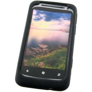   Black Silicone Skin Case For HTC Radar 4G Cell Phones & Accessories