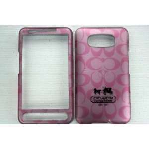  HTC HD2 ANDROID C STYLE PINK CASE/COVER WITH METALLIC 3D 