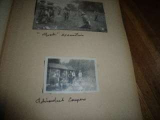 1910s Adirondacks scrapbook (pictures) w mock execution  