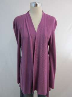 New Eileen Fisher Rosby Purple Cardigan Sweater Large  