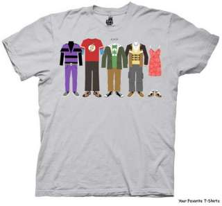 Licensed Big Bang Theory Group Clothing Adult Shirt S 2XL  