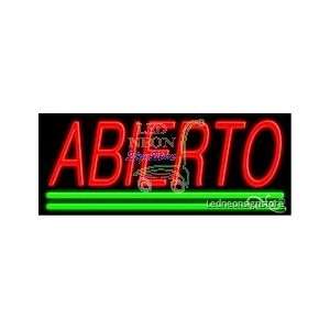  Abierto Neon Sign 13 Tall x 32 Wide x 3 Deep 