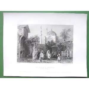  TURKEY Constantinople View of Mosque of Osmanie from Slave 