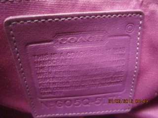 COACH~$458~XL~*Eye Candy*~RARE~PATCHWORK PATENT LEATHER Purple 