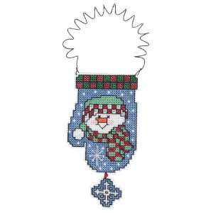 Janlynn Holiday Wizzers Snowman Mittens Cntd X Stitch 2 1/4 Inch X4 1 