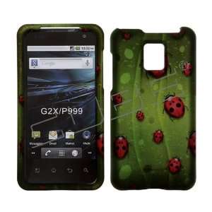 LG Tmobile T mobile G2x G 2x / Optimus 2X 2 X Green with Red Lady Bugs 
