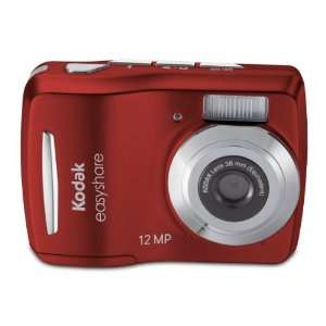   C1505 12 MP Digital Camera with 5x Digital Zoom   Red