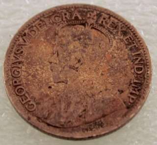 1919 Canada Canadian Quarter 25 CENT SILVER COIN  