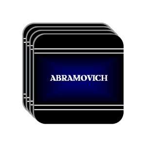  Personal Name Gift   ABRAMOVICH Set of 4 Mini Mousepad 