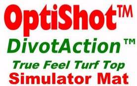 NEW DivotAction™ REAL FEEL OptiShot™ Golf Simulator Mat  