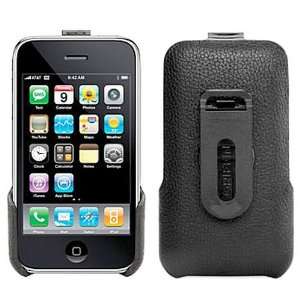  AT&T Premium Leather Holster for Apple iPhone 3G   Black 