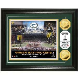 Green Bay Packers Super Bowl XLV Champions 24kt Gold Coin Celebration 