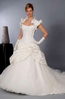 Fee Shipping  New Bride Wedding Dress+Bolero*Custom*  