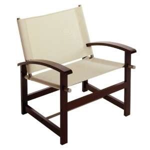  Winsome Wood Canvas Leisure Chair, Espresso