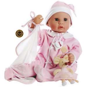  Award Winning Baby Doll Incl. Sleep Cap, Plush Mouse 