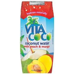 Vita Coco, Peach & Mango Coconut Water, 12/330 Ml  Grocery 