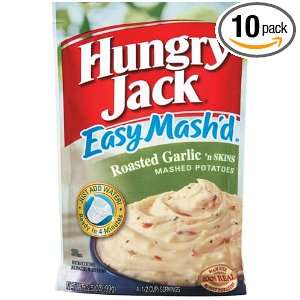 Hungry Jack Easy Mashed Roasted Garlic Potatoes, 3.75 Ounce (Pack of 