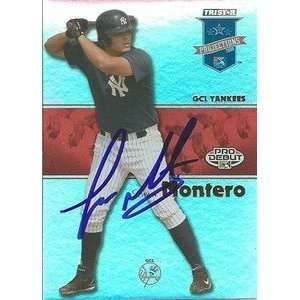   Montero Signed 2008 Projections Card N.Y. Yankees