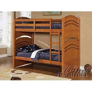Acme Furniture Oak Finish Bunk Bed 01150