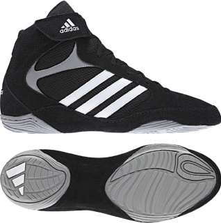 Adidas Pretereo II Black/White/Gray Mens Wrestling Shoes  