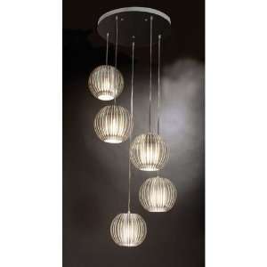 Trend Lighting TP6300 5 Phoenix 5 Light Pendant in Clear Acrylic And 