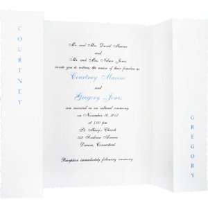  DIY Wedding Invitation Kit Tuxedo   White Aqua (50 Pack 