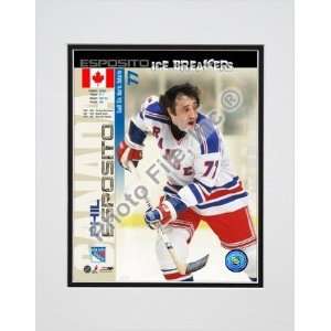  Phil Esposito Ice Breakers Composite Double Matted 8 x 