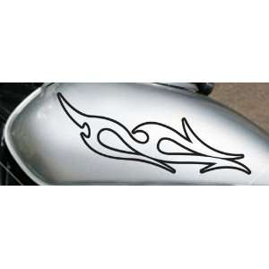 Custom Motorcycle Ghost Flame Graphic 3 X 12 in Size, Set of 2 (One 
