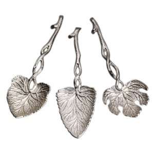  Andrea By Sadek 10.25 L Silver Plated Leaf Spoons Set Of 
