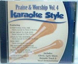Praise & Worship V4 Christian Gospel Karaoke NEW CD+G  