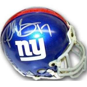 Plaxico Burress autographed Football Mini Helmet (New York Giants 