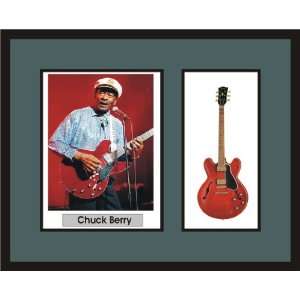  CHUCK BERRY Guitar Shadowbox Frame Musical Instruments