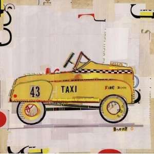  Yellow Taxi   Poster by Danny O (18x18)